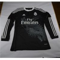 real madrid black long sleeve jersey