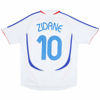 Zidane #10 France Retro Jersey Away World Cup 2006