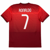 RONALDO #7 Retro Portugal Home Jersey 2014