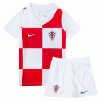 Kids Croatia Home Jersey Kit Euro 2024