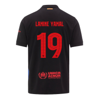 LAMINE YAMAL #19 Barcelona Away Spotify Logo Without Text Jersey 2024/25 - UCL Font