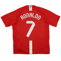 RONALDO #7 Retro Manchester United UCL Final Home Jersey 2007/08