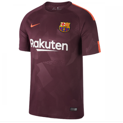 red barcelona jersey