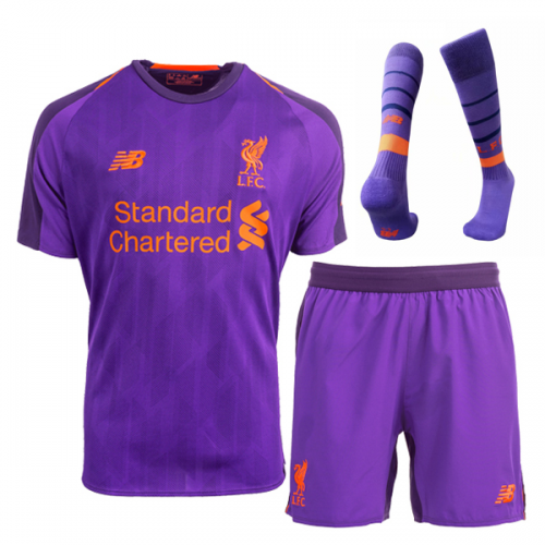 kids liverpool purple kit
