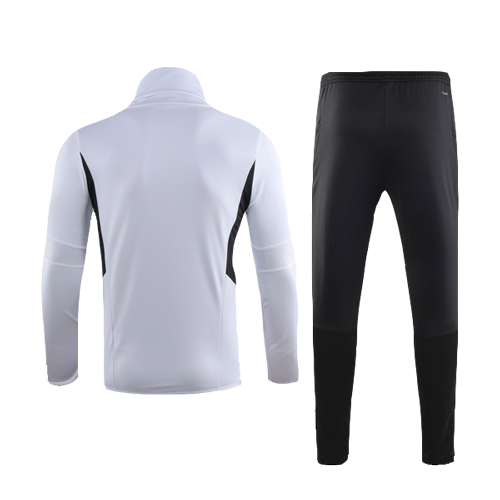 19/20 Real Madrid White High Neck Collar Sweat Shirt Kit(Top+Trouser ...