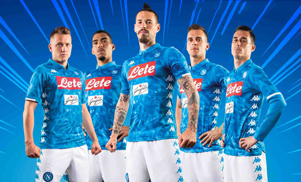 napoli home and away kit